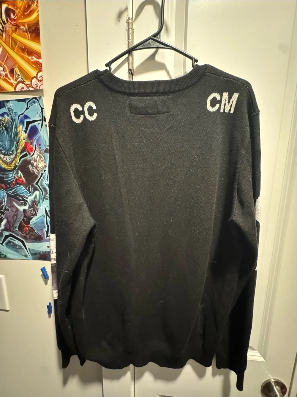 Black Attack on Titan Graphic Knit Sweater
